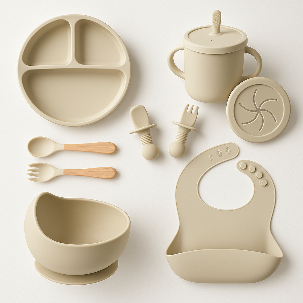 Complete Baby Feeding Set | BPA-Free Silicone Tableware Kit