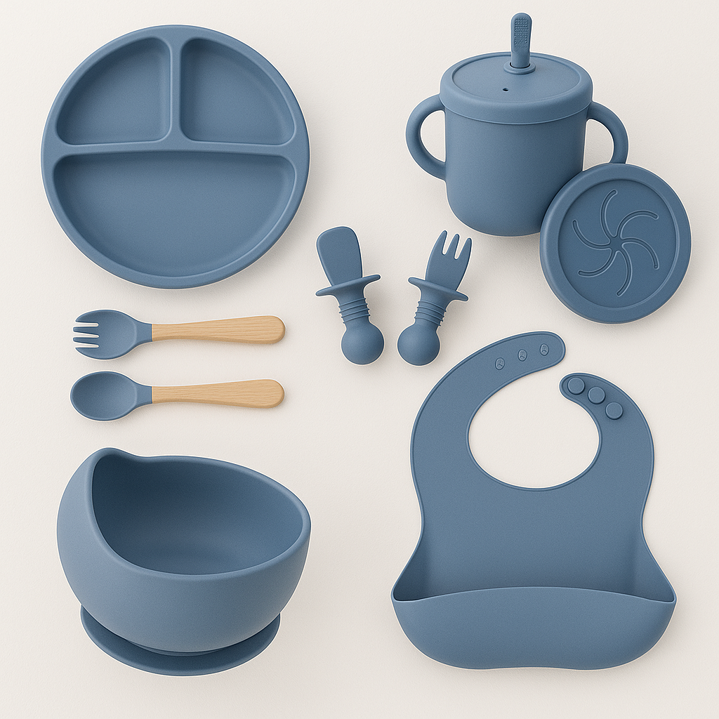 Complete Baby Feeding Set | BPA-Free Silicone Tableware Kit