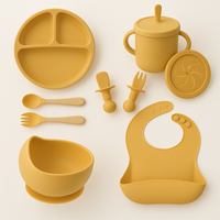 Complete Baby Feeding Set | BPA-Free Silicone Tableware Kit