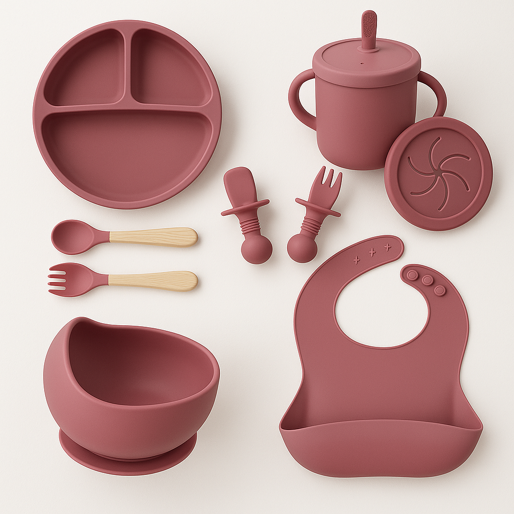 Complete Baby Feeding Set | BPA-Free Silicone Tableware Kit