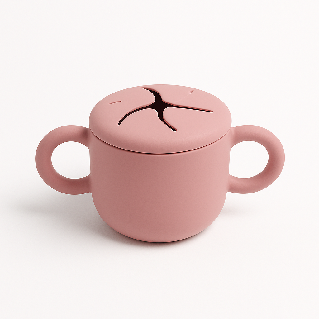 Big Ears Silicone Baby Cup | BPA-Free Snack Cup with Handles