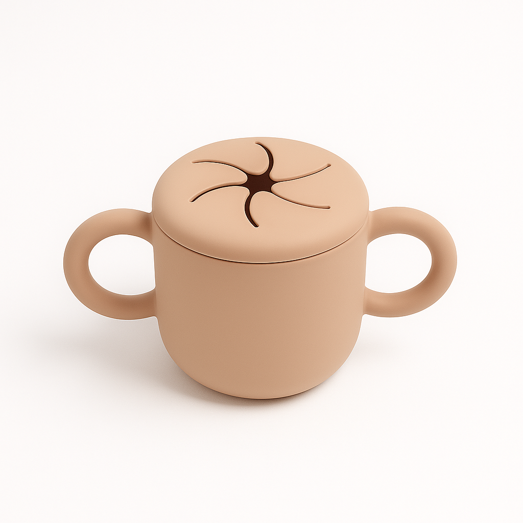 Big Ears Silicone Baby Cup | BPA-Free Snack Cup with Handles