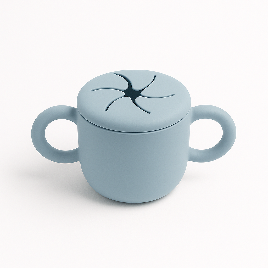 Big Ears Silicone Baby Cup | BPA-Free Snack Cup with Handles