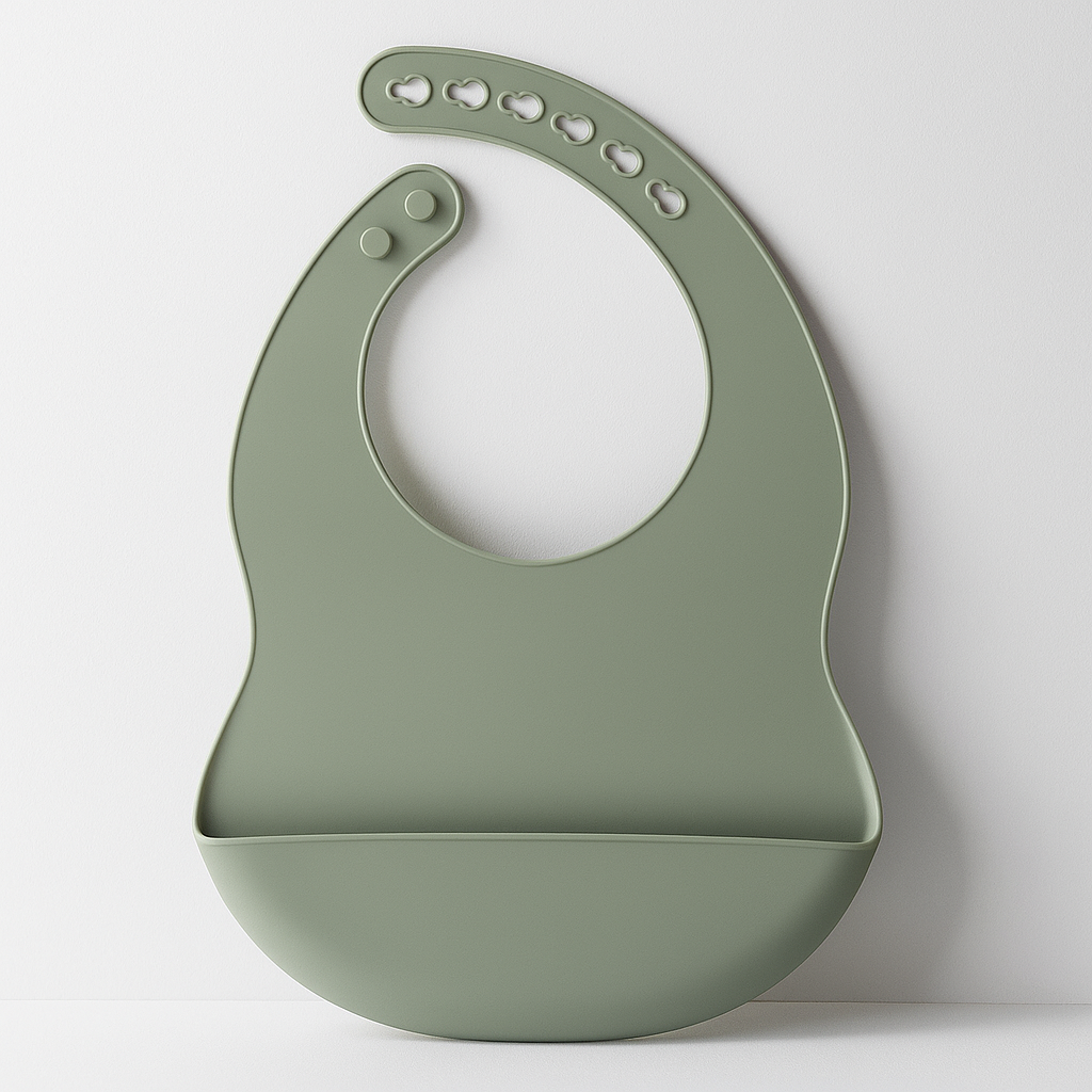 Kangaroo Pouch Bib | BPA-Free Silicone