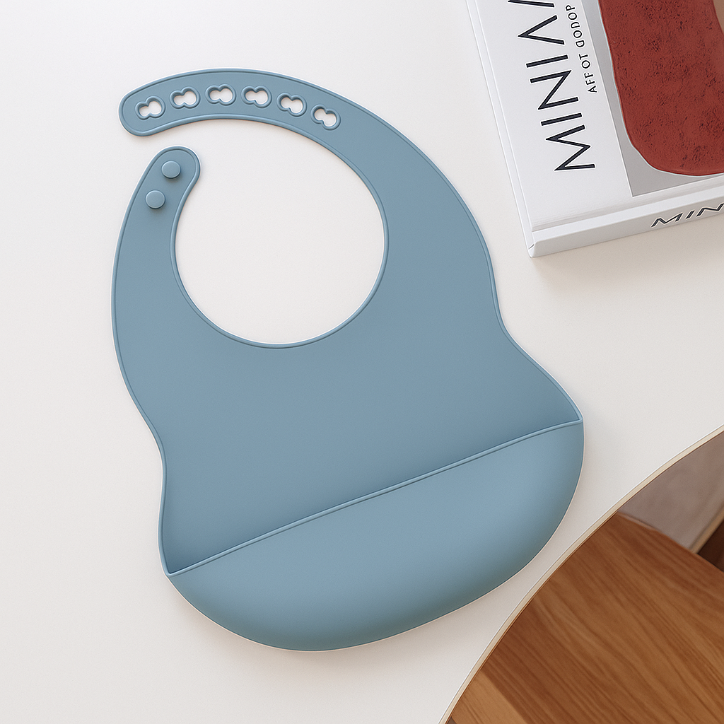 Kangaroo Pouch Bib | BPA-Free Silicone