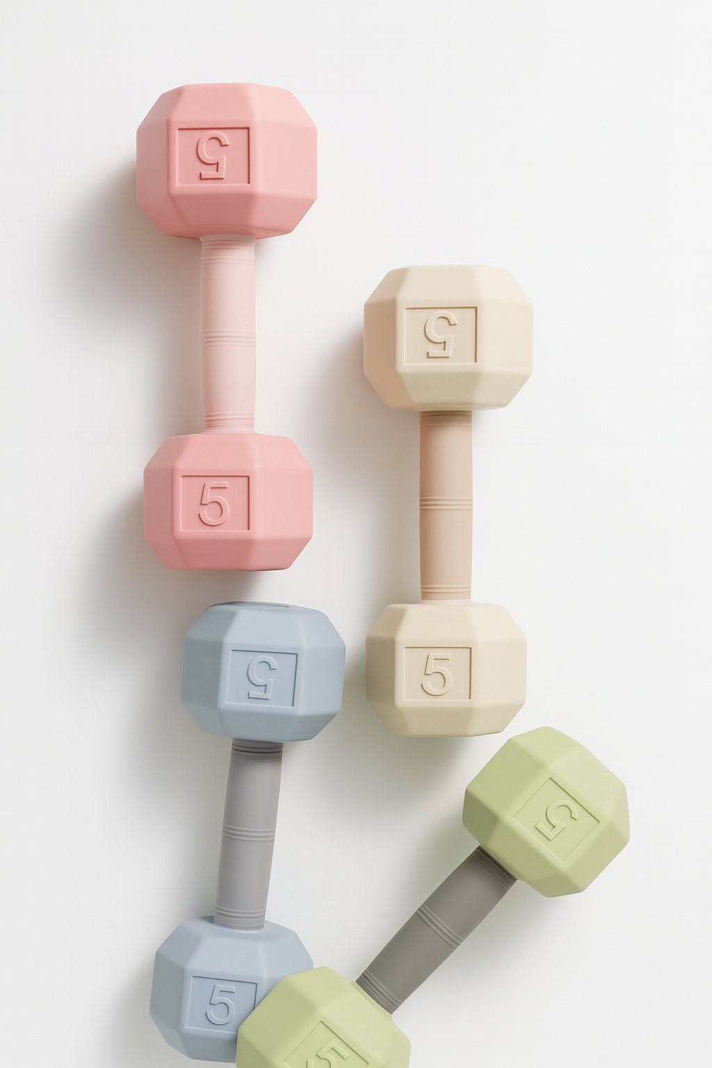 Silicone Baby Dumbbell Teether Toy