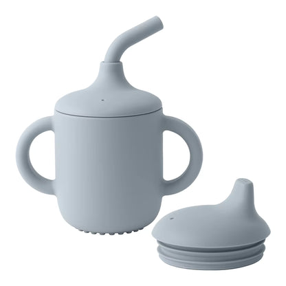 3-in-1  Kids Transition Training Cup - Straw to Open Cup Baby Bottle | BPA-Free Silicone